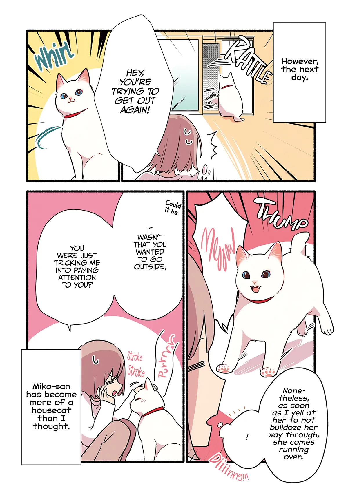 Aisaretagari No Shironeko Miko-San - Vol.1 Chapter 1.4: Part 4: Miko-San And Walking