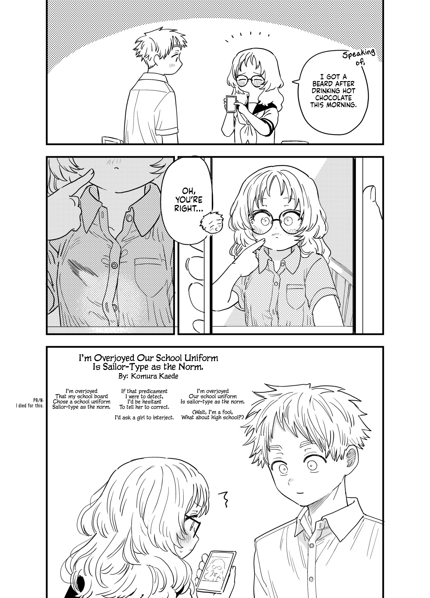 Sukinako Ga Megane Wo Wasureta - Twitter Side Stories - Chapter 52: Overjoyed It's Sailor-Type