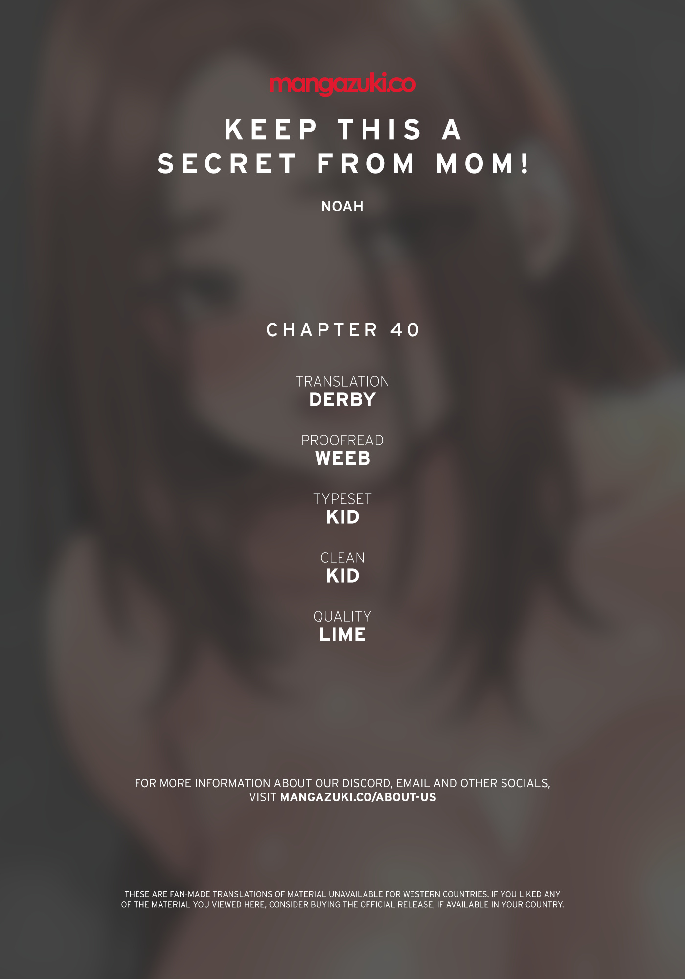 Keep This A Secret From Mom - Chapter 40