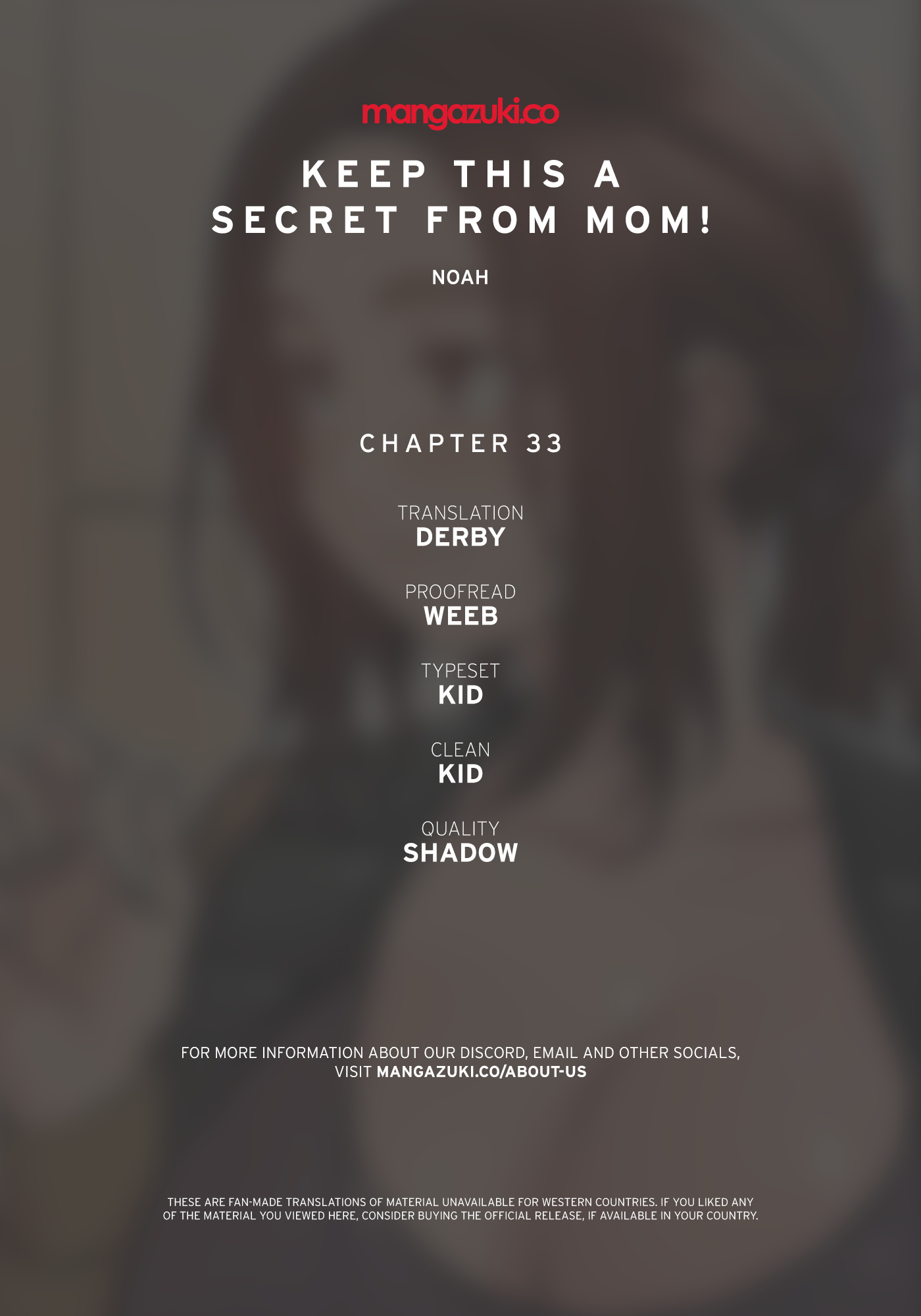 Keep This A Secret From Mom - Chapter 33