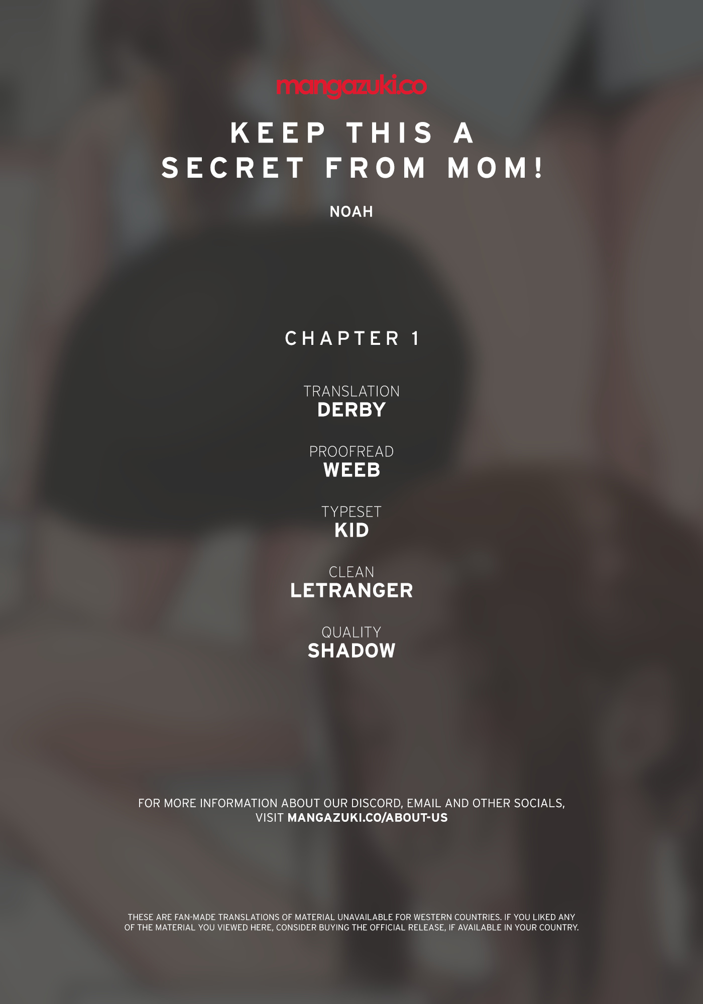 Keep This A Secret From Mom - Chapter 1