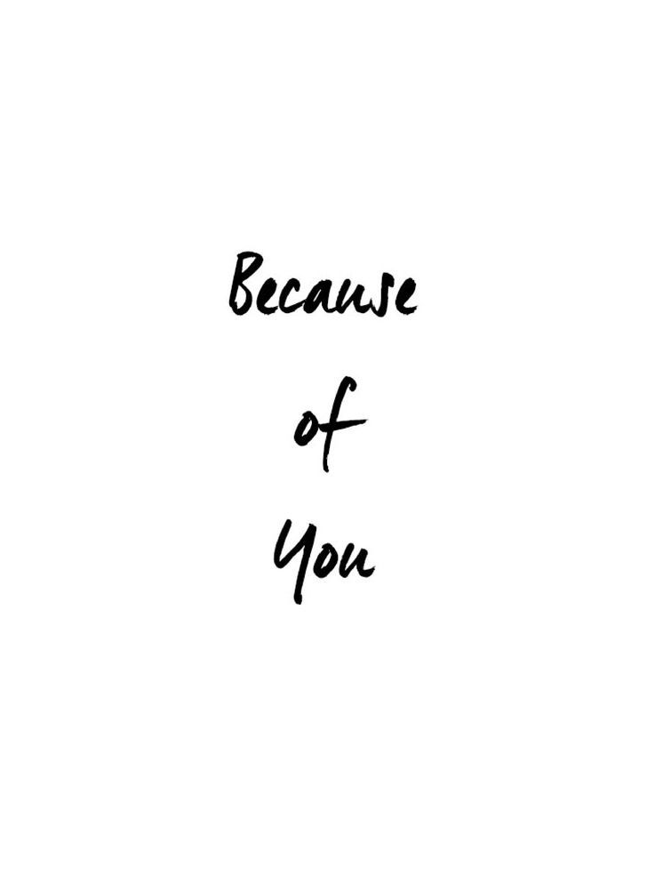 Because Of You - Chapter  : 0