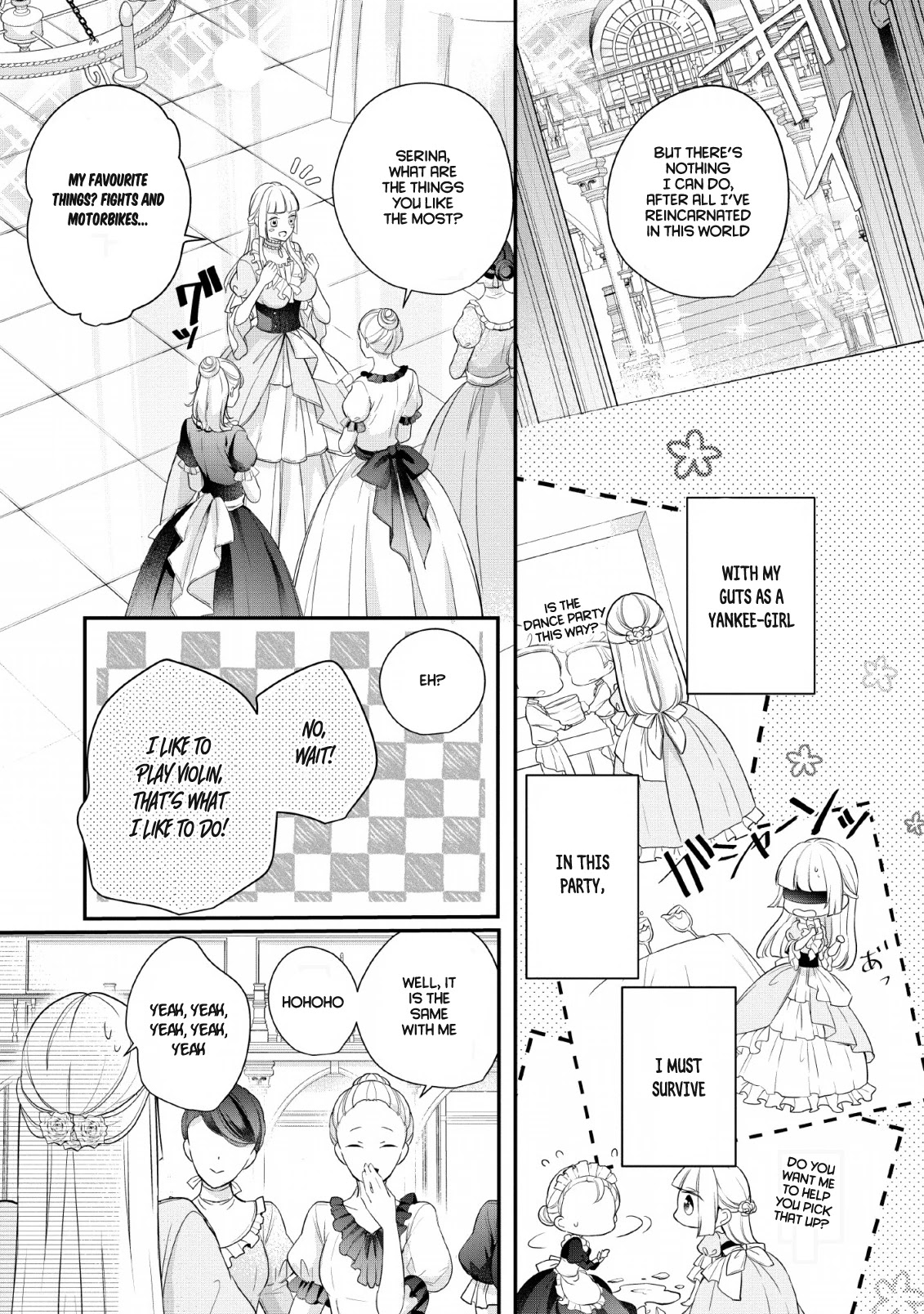 A Bellicose Lady Got Reincarnated!? ~It's An Impossibly Hard Game Where I Would Die If I Don't Fall In Love - Chapter 1