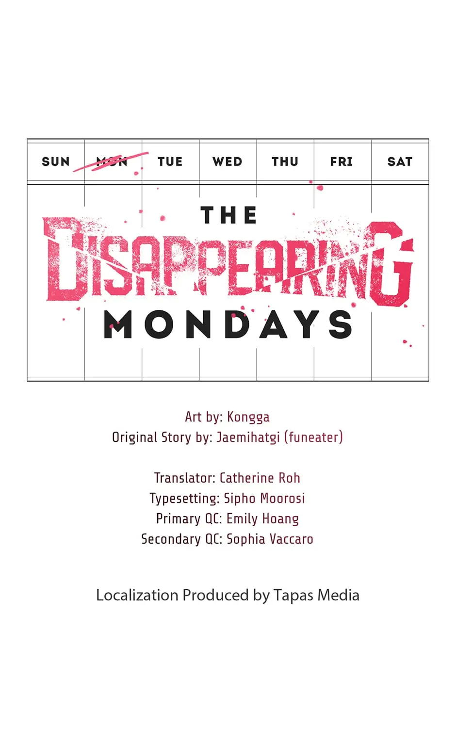 The Disappearing Mondays - Chapter 36