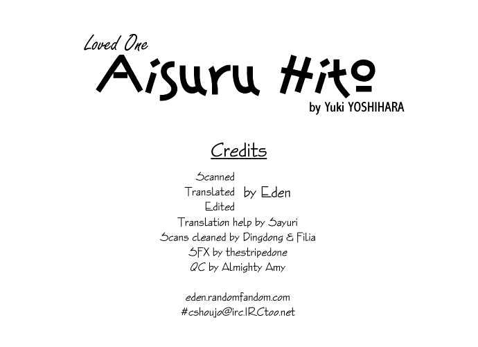 Aisuru Hito - Vol.2 Chapter 10 : The Choice