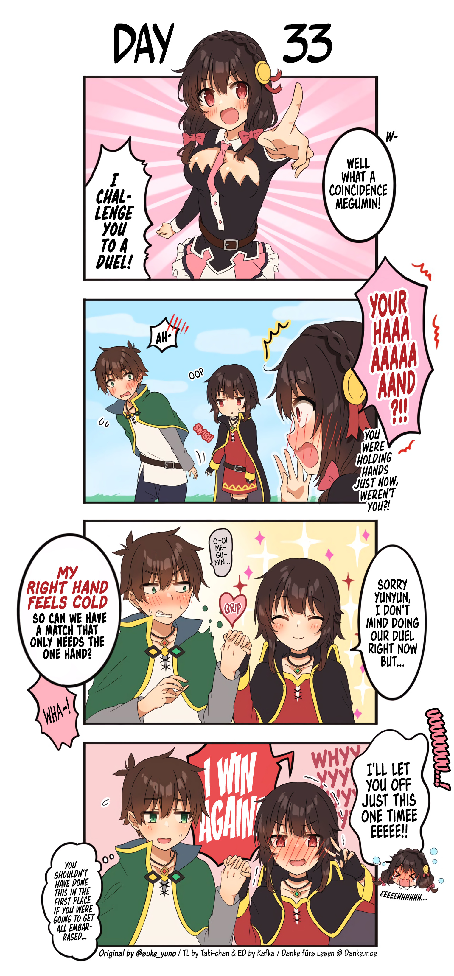 Kono Subarashii Sekai Ni Shukufuku Wo! - Kazumegu Will Get Married In 100 Days (Doujinshi) - Chapter 33: Day 33