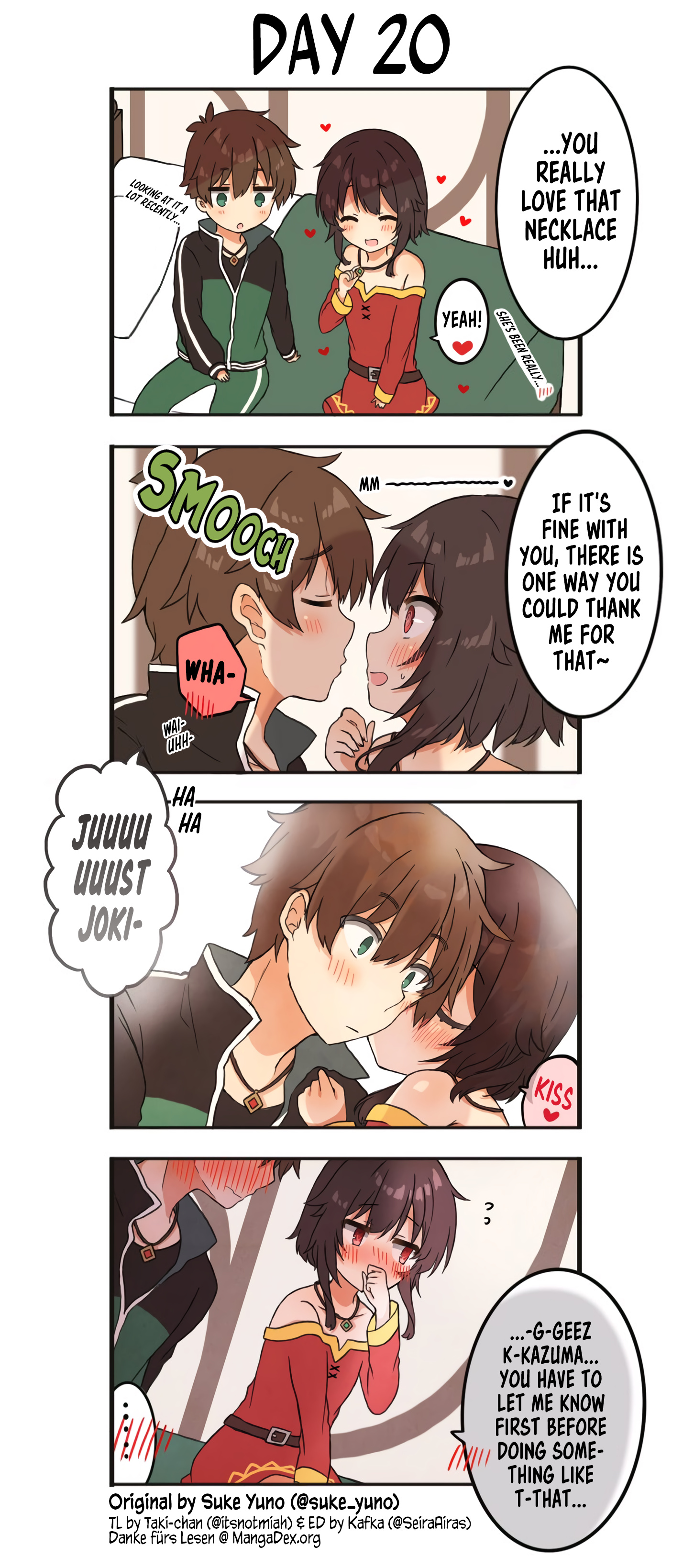 Kono Subarashii Sekai Ni Shukufuku Wo! - Kazumegu Will Get Married In 100 Days (Doujinshi) - Chapter 20: Day 20