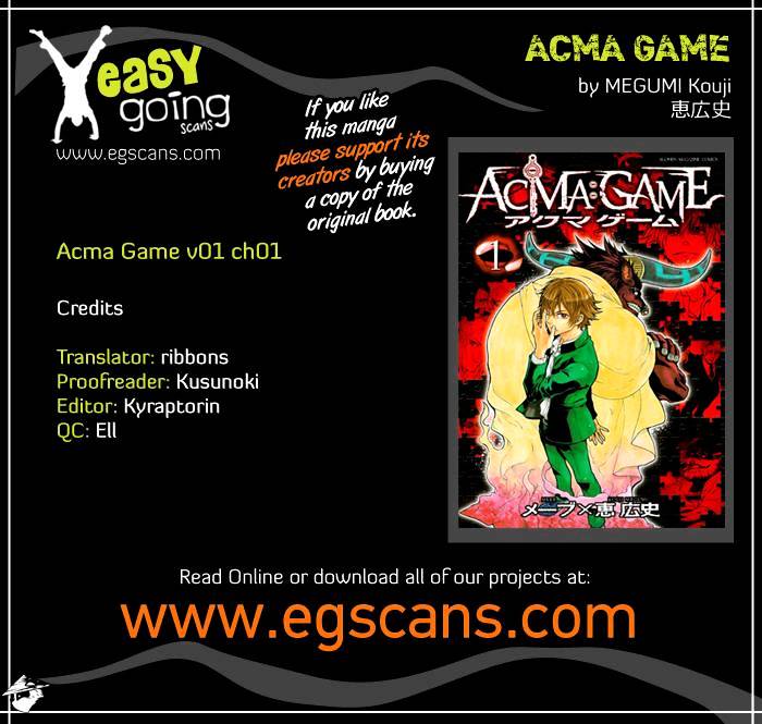 Acma:game - Chapter 1