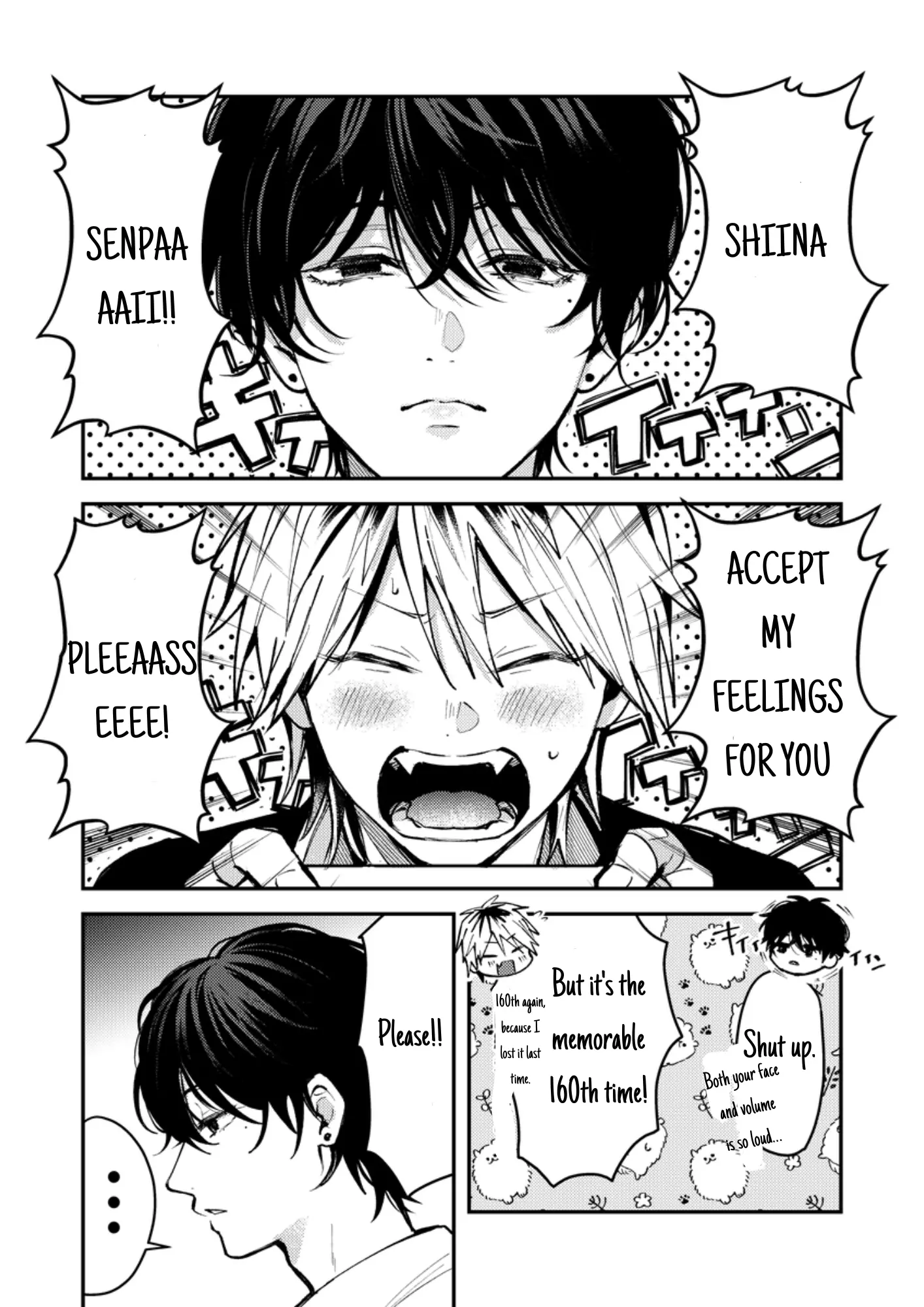 Dameo No Shiina-Senpai To Yabao No Sasaki-Kun - Chapter 3: Fighting