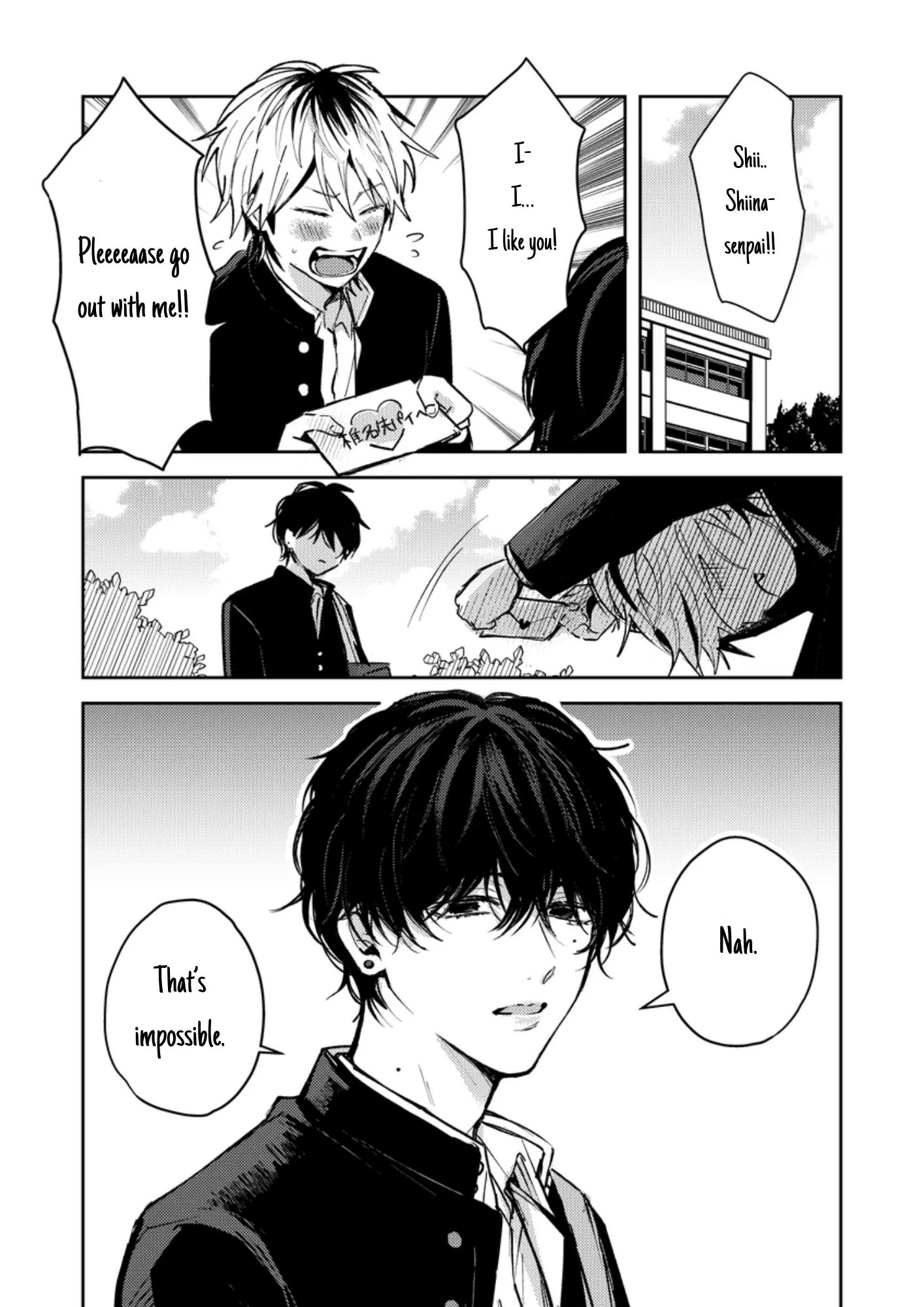 Dameo No Shiina-Senpai To Yabao No Sasaki-Kun - Chapter 1