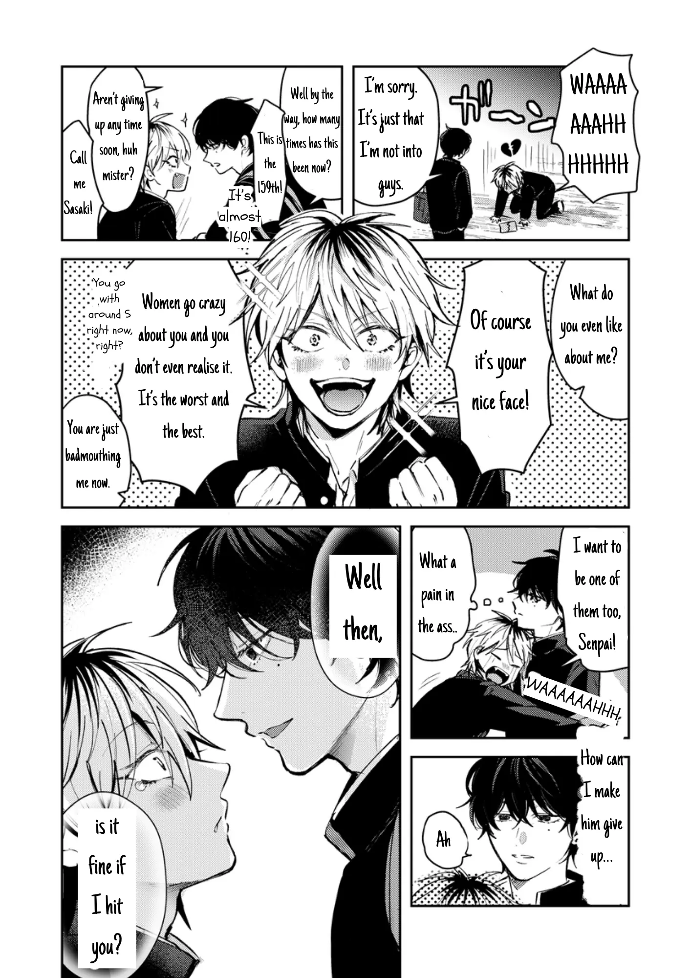 Dameo No Shiina-Senpai To Yabao No Sasaki-Kun - Chapter 1