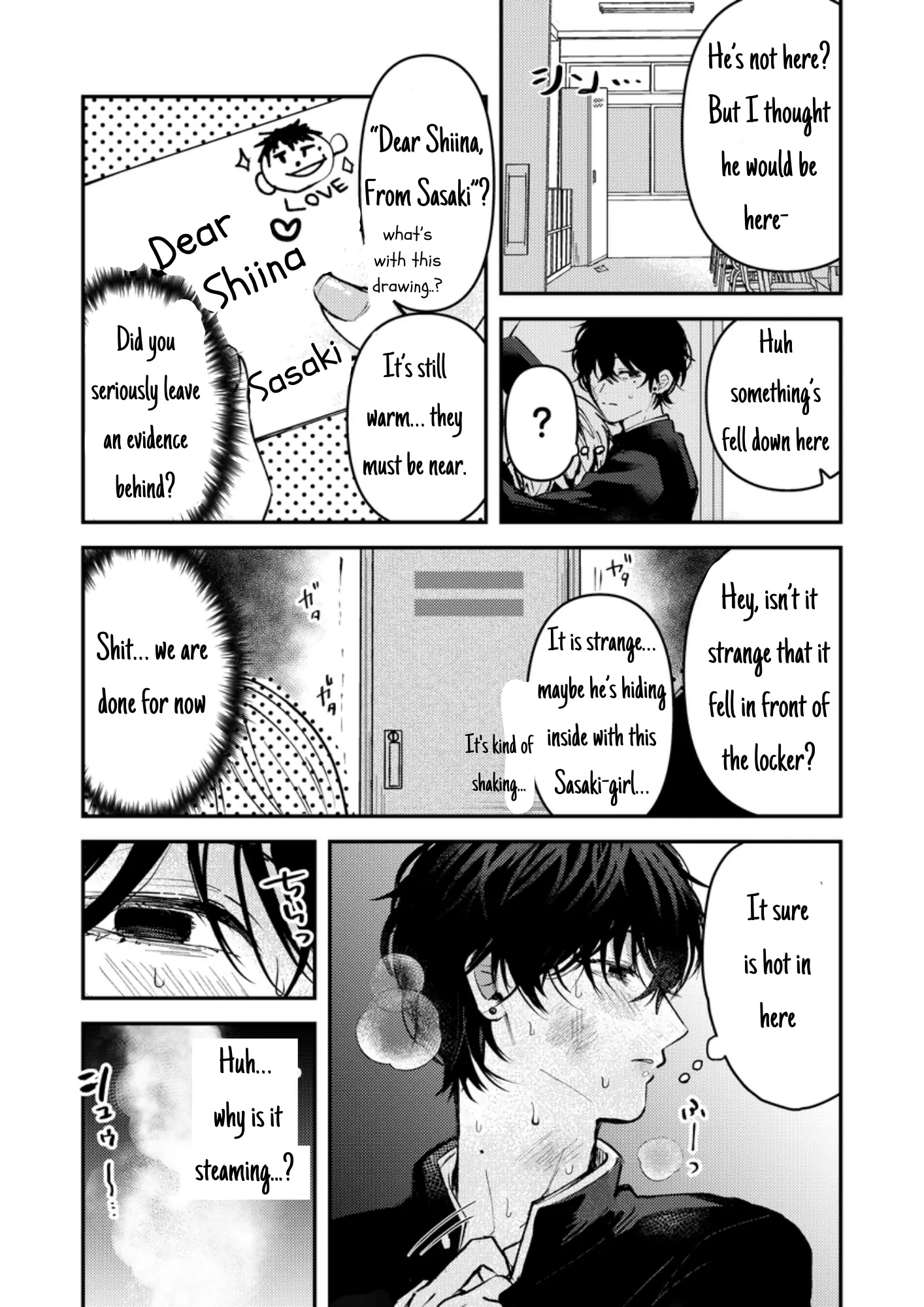 Dameo No Shiina-Senpai To Yabao No Sasaki-Kun - Chapter 4: The Locker Incident