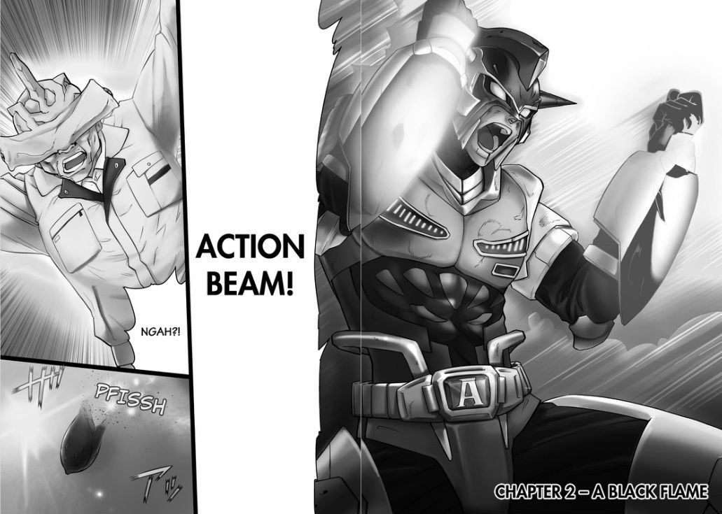 Action Kamen - Vol.1 Chapter 2 : A Black Flame