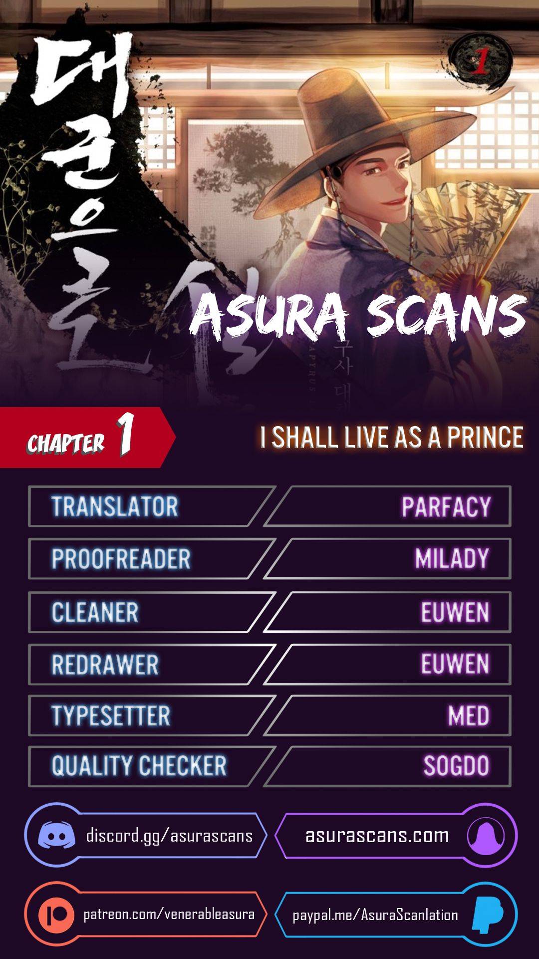 I Shall Live As A Prince - Chapter 1