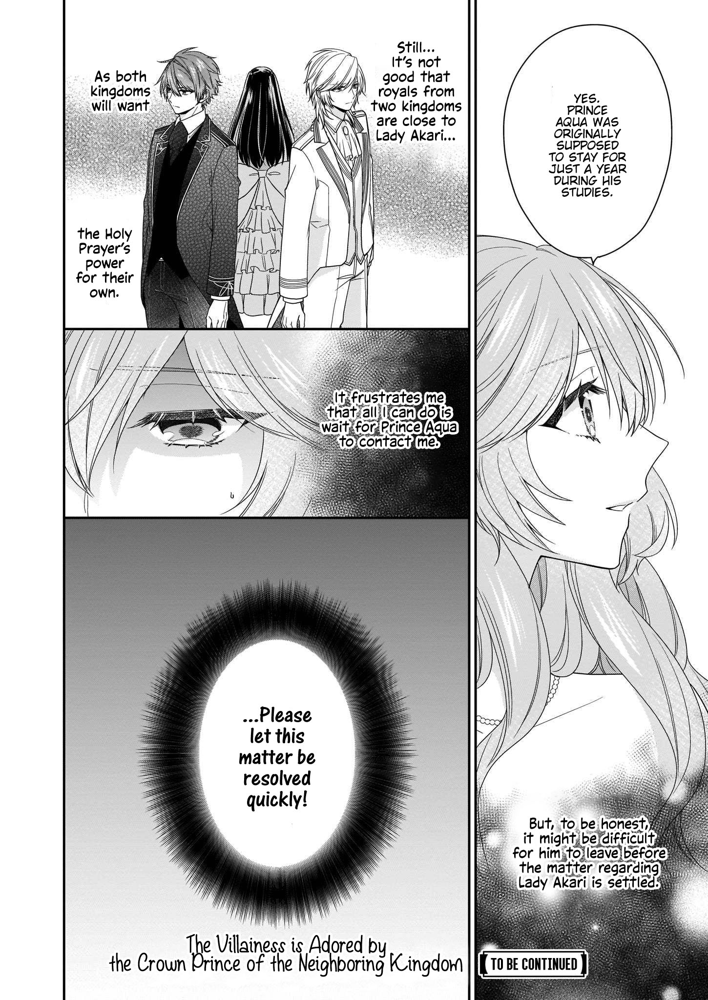 The Villainess Is Adored By The Crown Prince Of The Neighboring Kingdom - Vol.2 Chapter 9