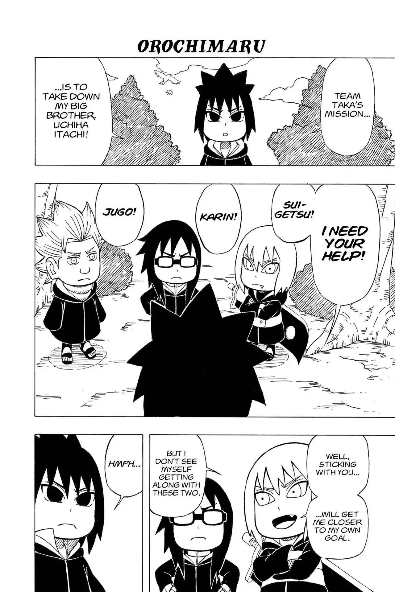 Naruto: Chibi Sasuke's Sharingan Legend - Chapter 2: Taka...!!