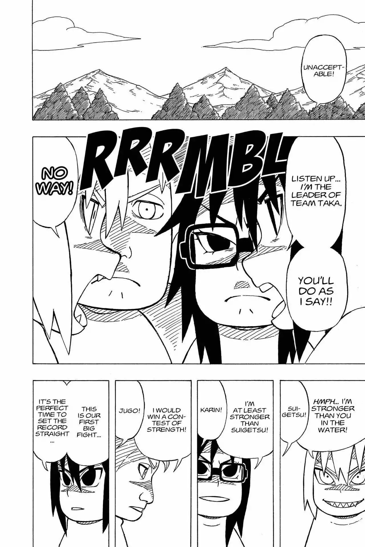 Naruto: Chibi Sasuke's Sharingan Legend - Chapter 15: Team Taka S Big Fight!!