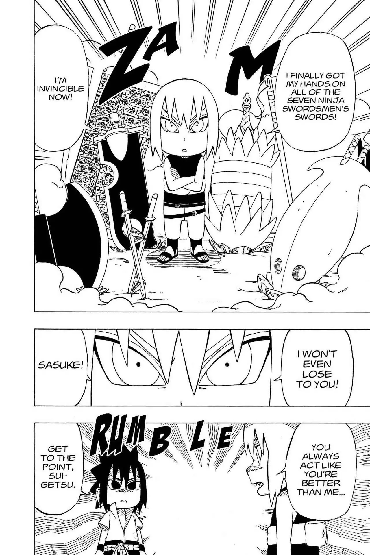 Naruto: Chibi Sasuke's Sharingan Legend - Chapter 21: Sasuke Vs. Suigetsu!!