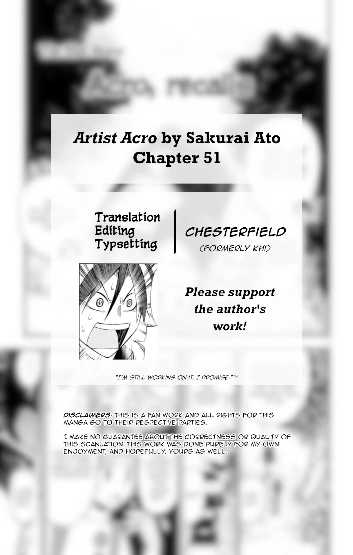 Artist Acro - Chapter 51: Acro, Recalls