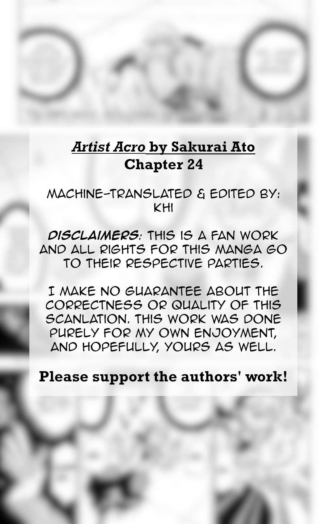 Artist Acro - Chapter 24