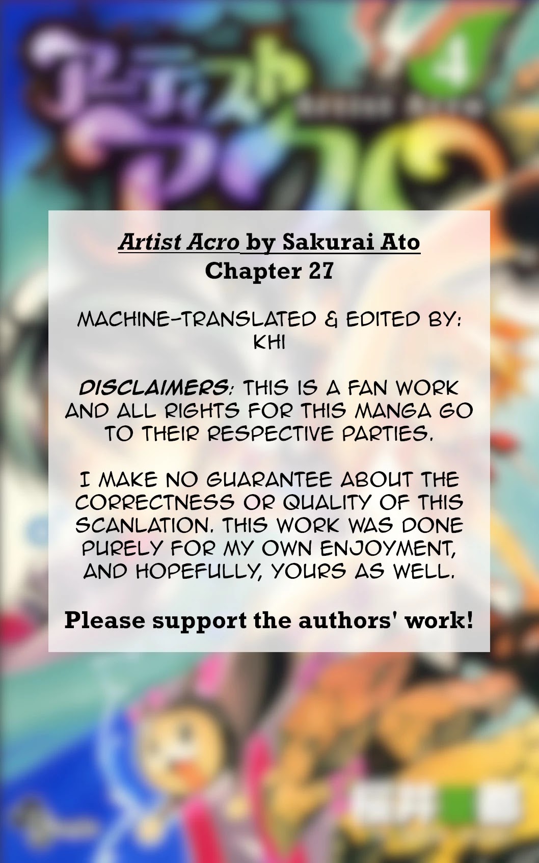 Artist Acro - Chapter 27