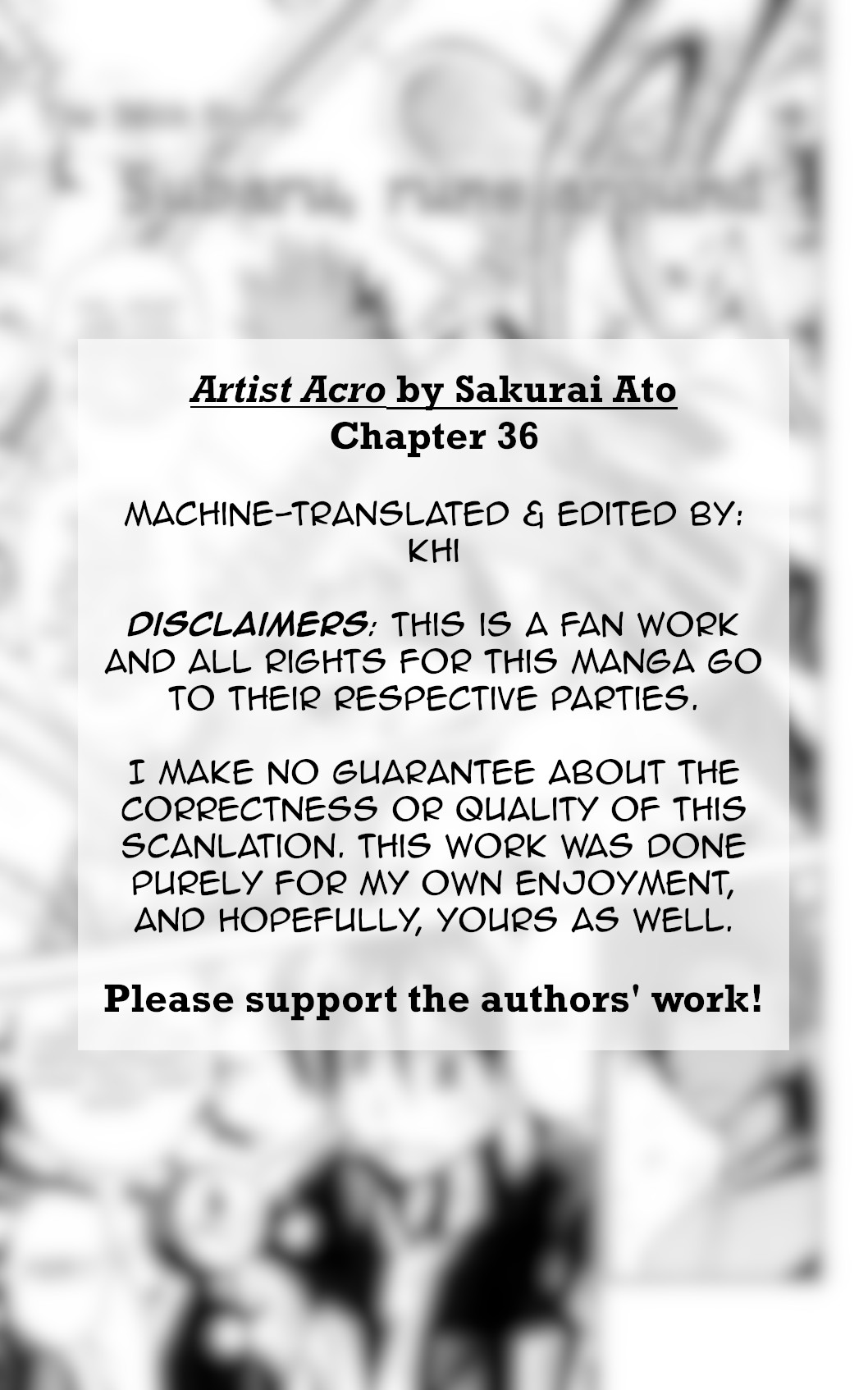 Artist Acro - Vol.4 Chapter 36