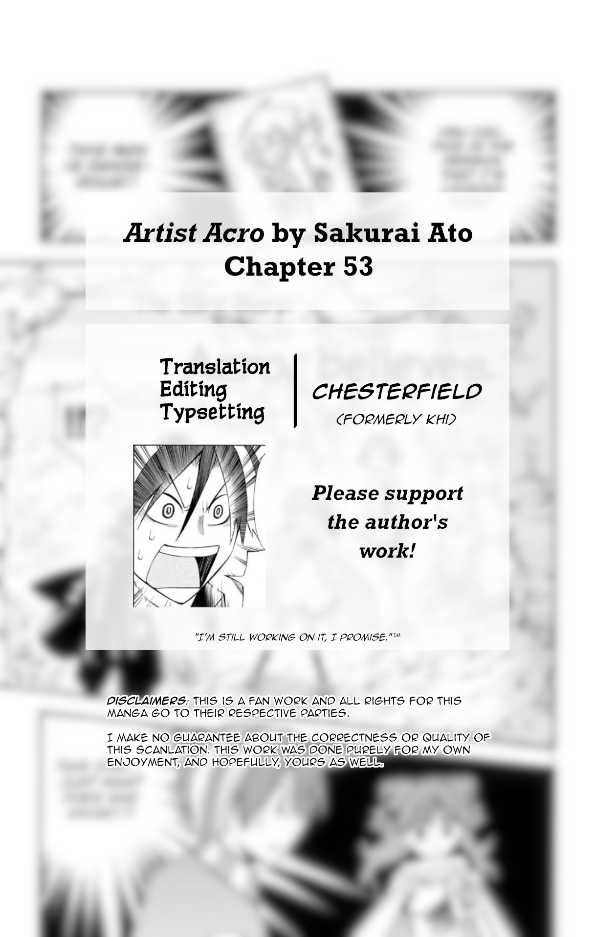 Artist Acro - Vol.6 Chapter 53: Acro, Believes