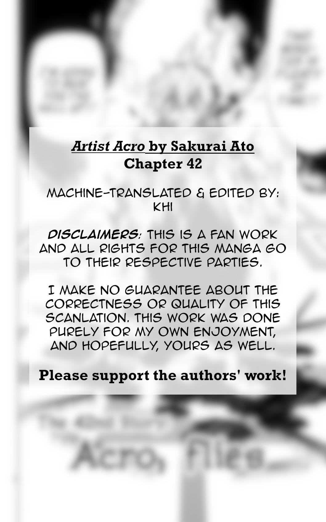 Artist Acro - Vol.5 Chapter 42