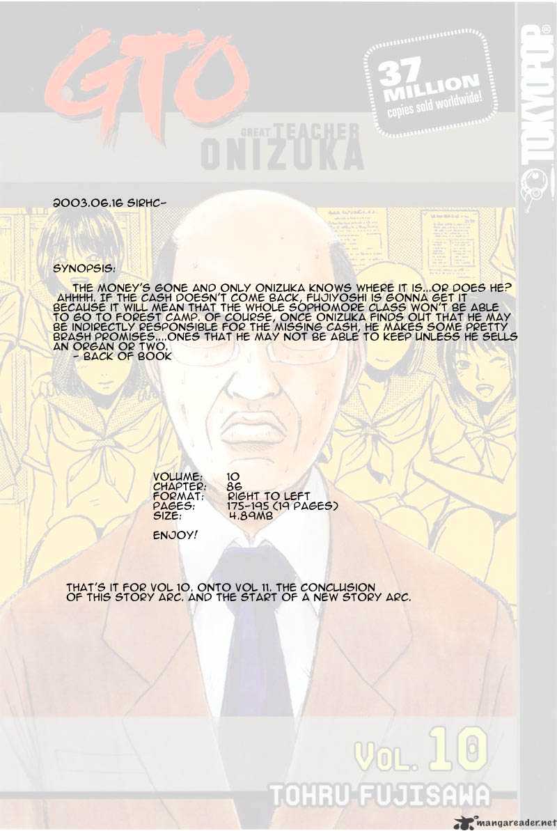 Great Teacher Onizuka - Chapter 86