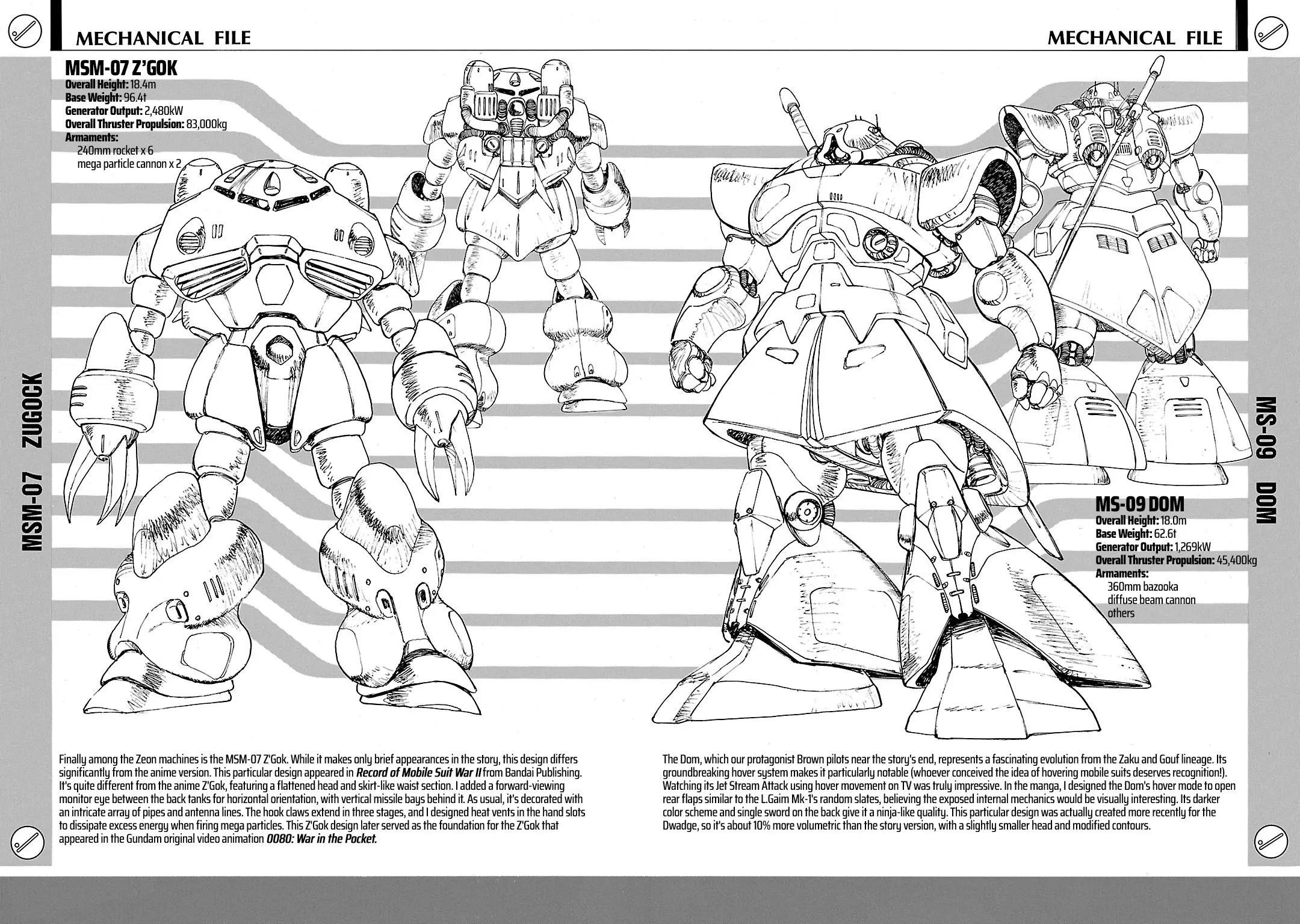 Mobile Suit Gundam: Record Of Mobile Suit Wars - Chapter 4.5: Mechanical File