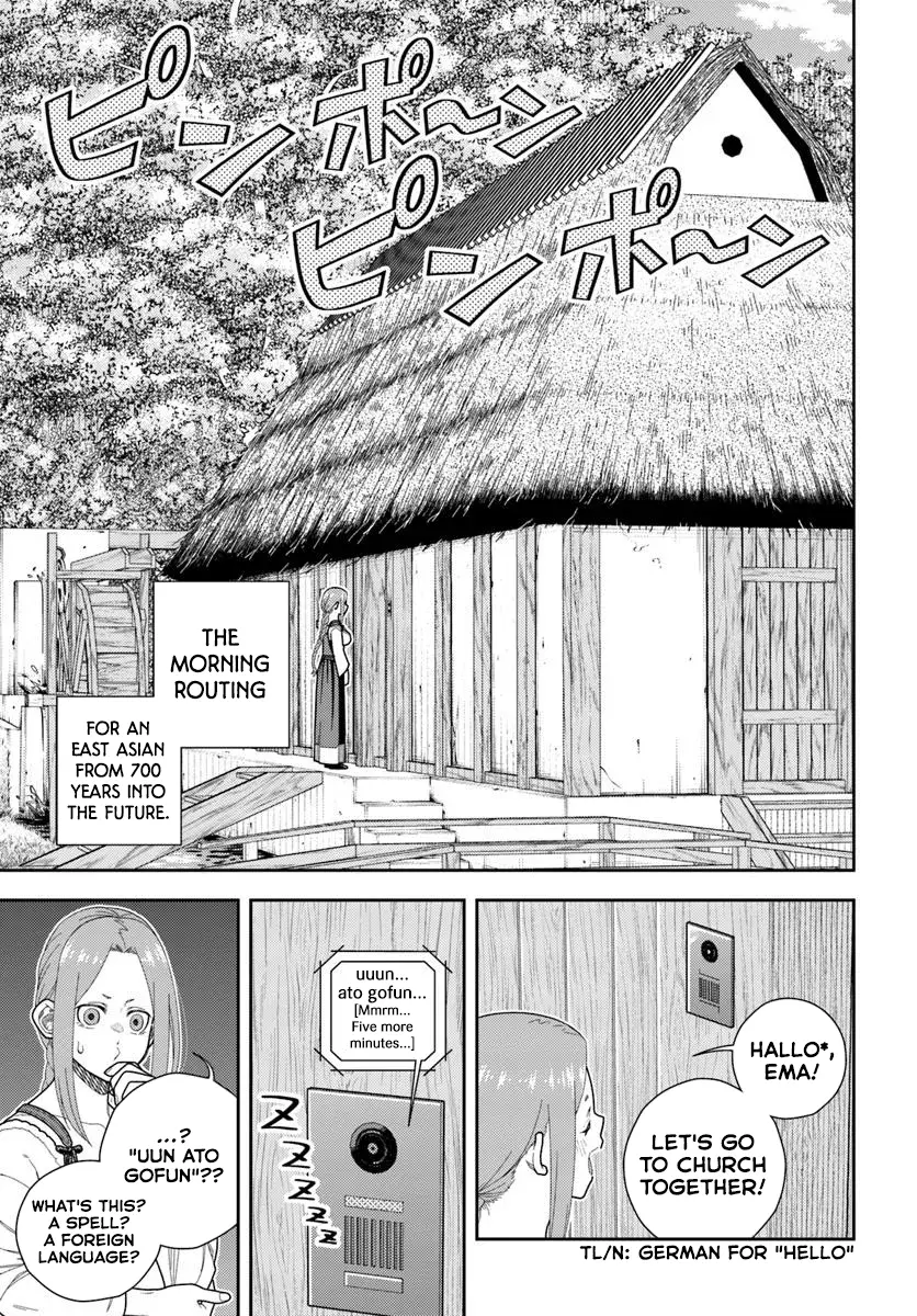 Pest Ga Aketara Asobimashou! ~Chuusei Europa Sekai To Gendai Bunmei Slow Life~ - Chapter 2: Morning Routine