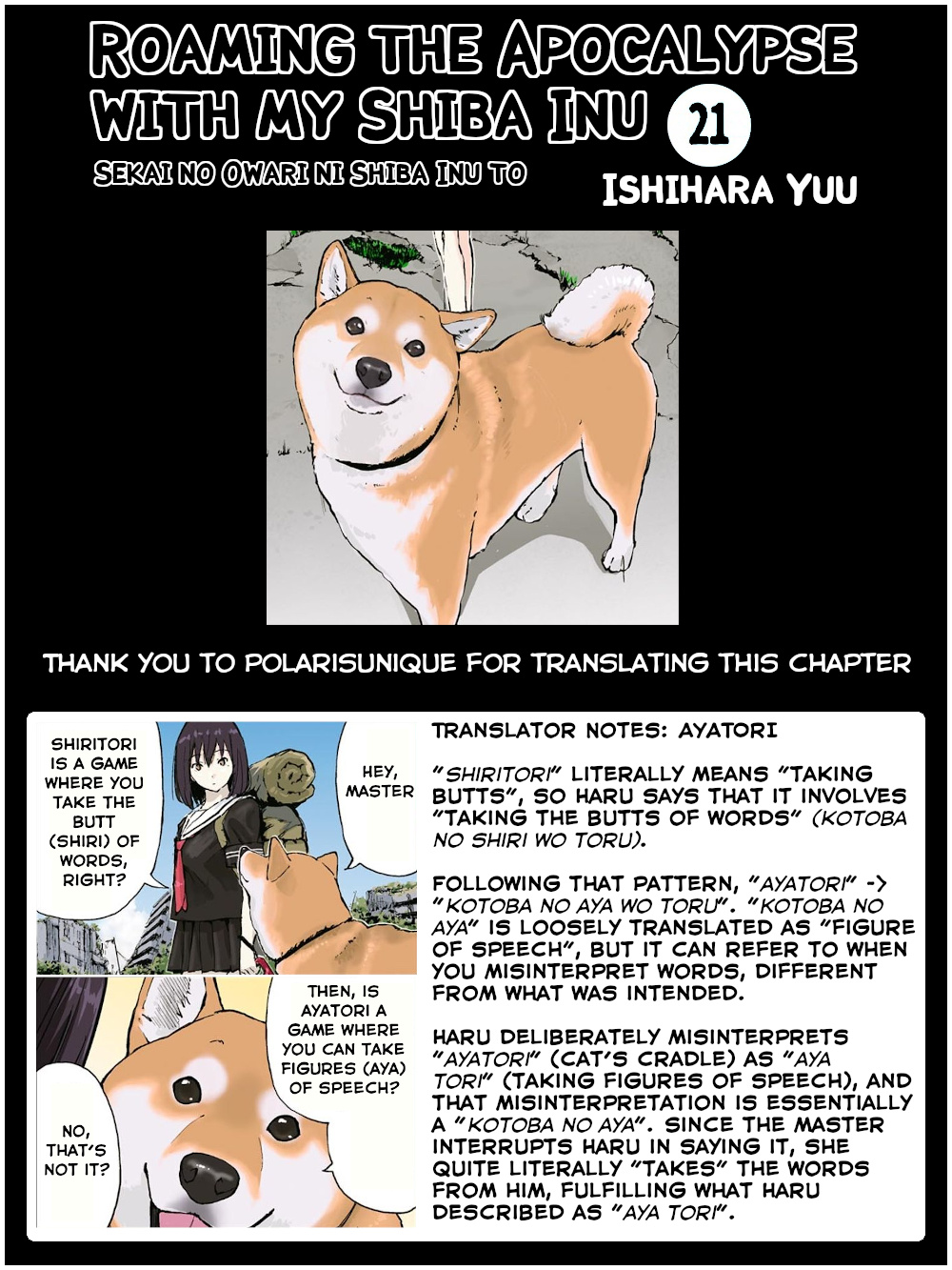 Roaming The Apocalypse With My Shiba Inu - Vol.2 Chapter 21