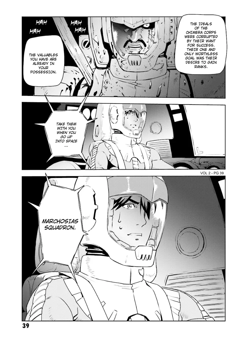 Mobile Suit Gundam Side Story - Missing Link - Vol.2 Chapter 8: Farewell Marchosias, Farewell Comrades