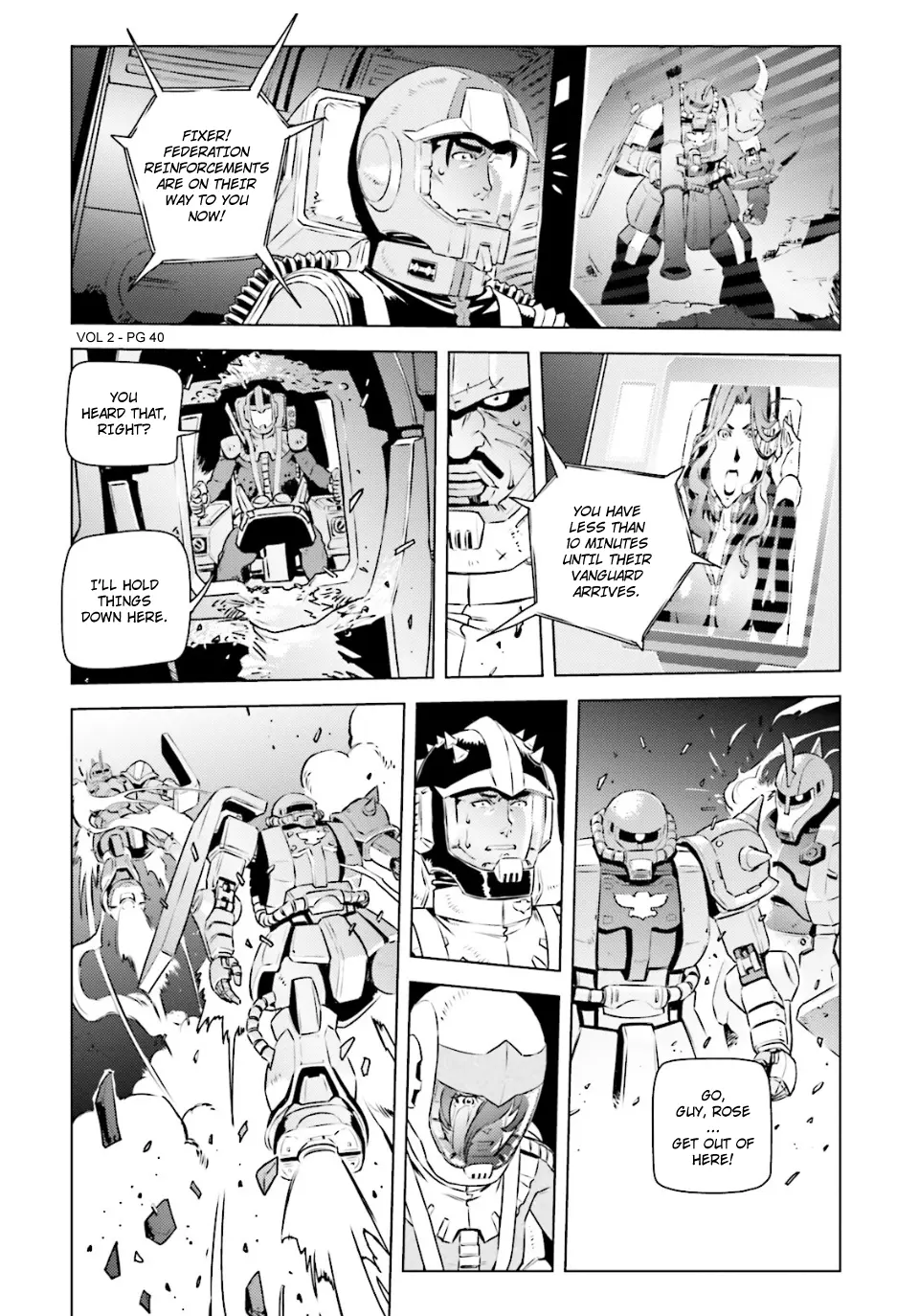 Mobile Suit Gundam Side Story - Missing Link - Vol.2 Chapter 8: Farewell Marchosias, Farewell Comrades