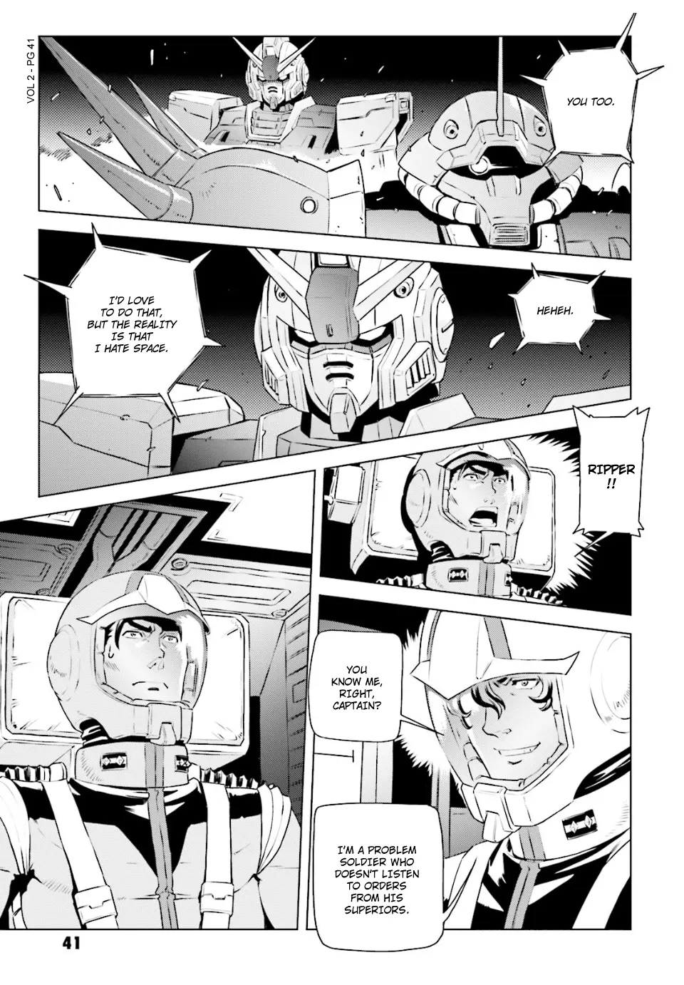 Mobile Suit Gundam Side Story - Missing Link - Vol.2 Chapter 8: Farewell Marchosias, Farewell Comrades