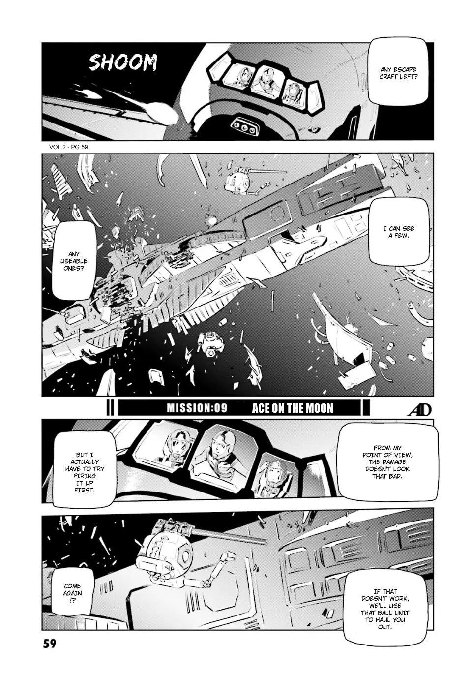 Mobile Suit Gundam Side Story - Missing Link - Vol.2 Chapter 9: Ace On The Moon