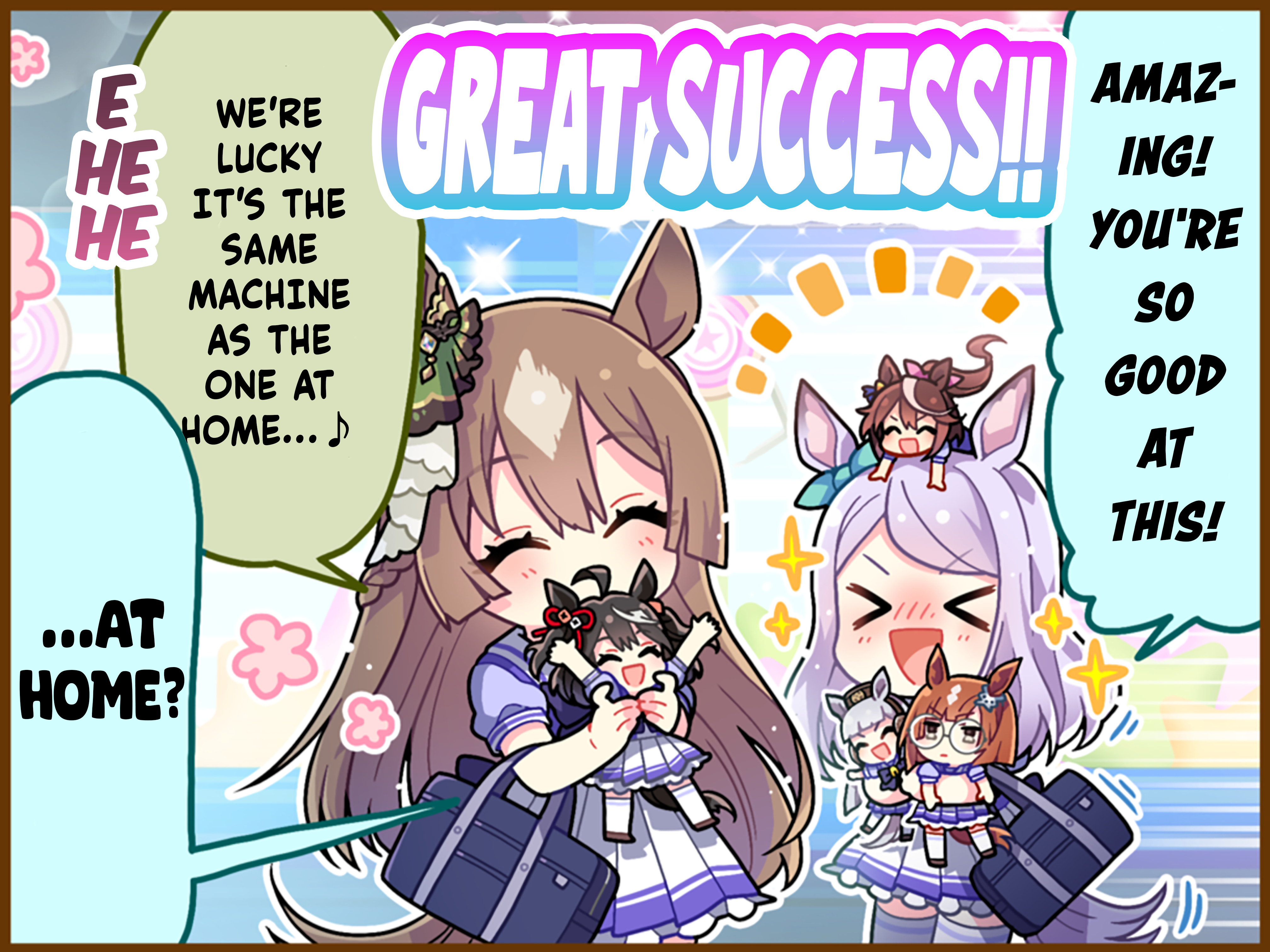 Uma Musume Pretty Derby 1-Panel Comic Strip - Chapter 67.2: Satono Diamond-My Father Gave It To Me.