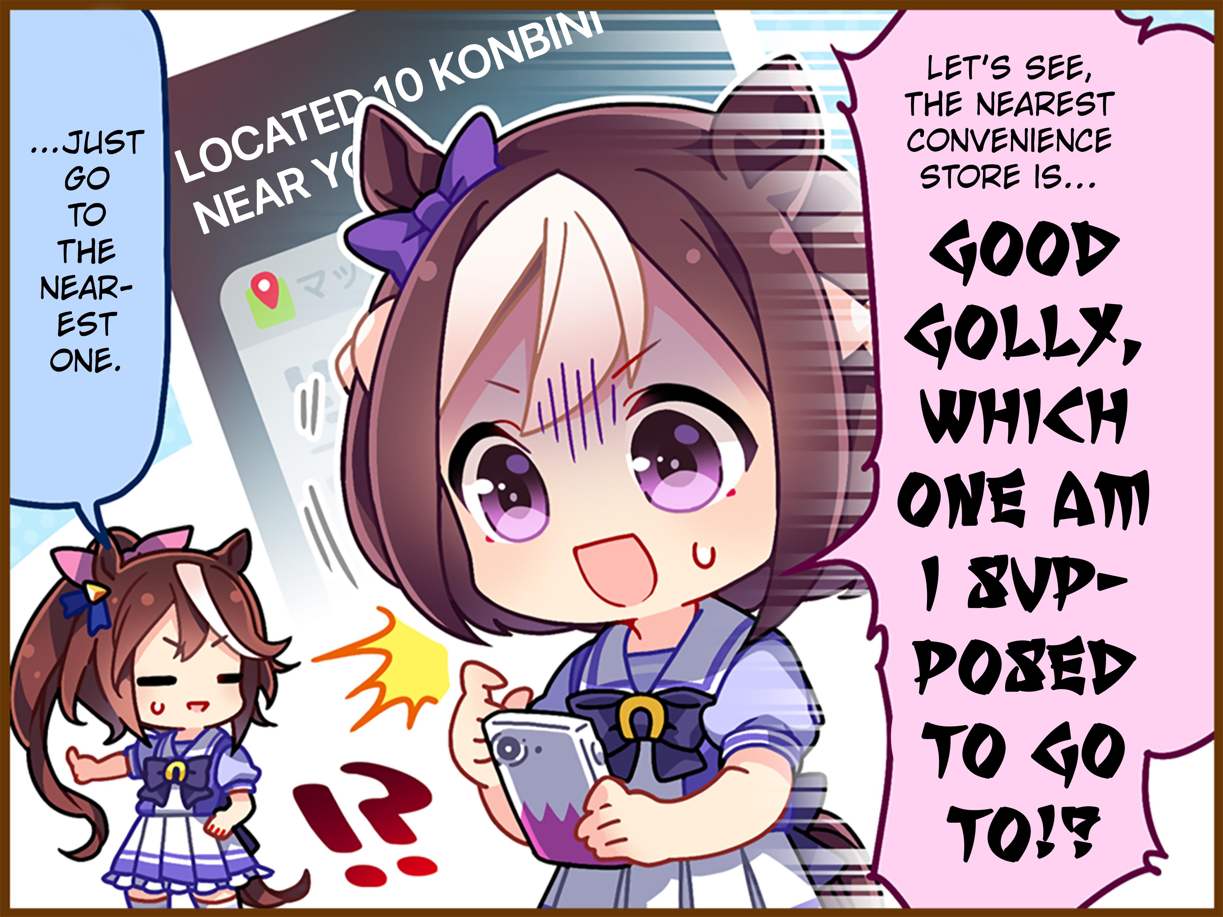 Uma Musume Pretty Derby 1-Panel Comic Strip - Chapter 1.1: Special Week-City Life Baptism