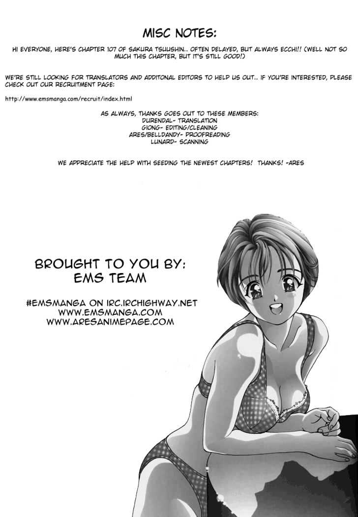 Sakura Tsuushin - Vol.10 Chapter 107 : The Last Passing  Each Other