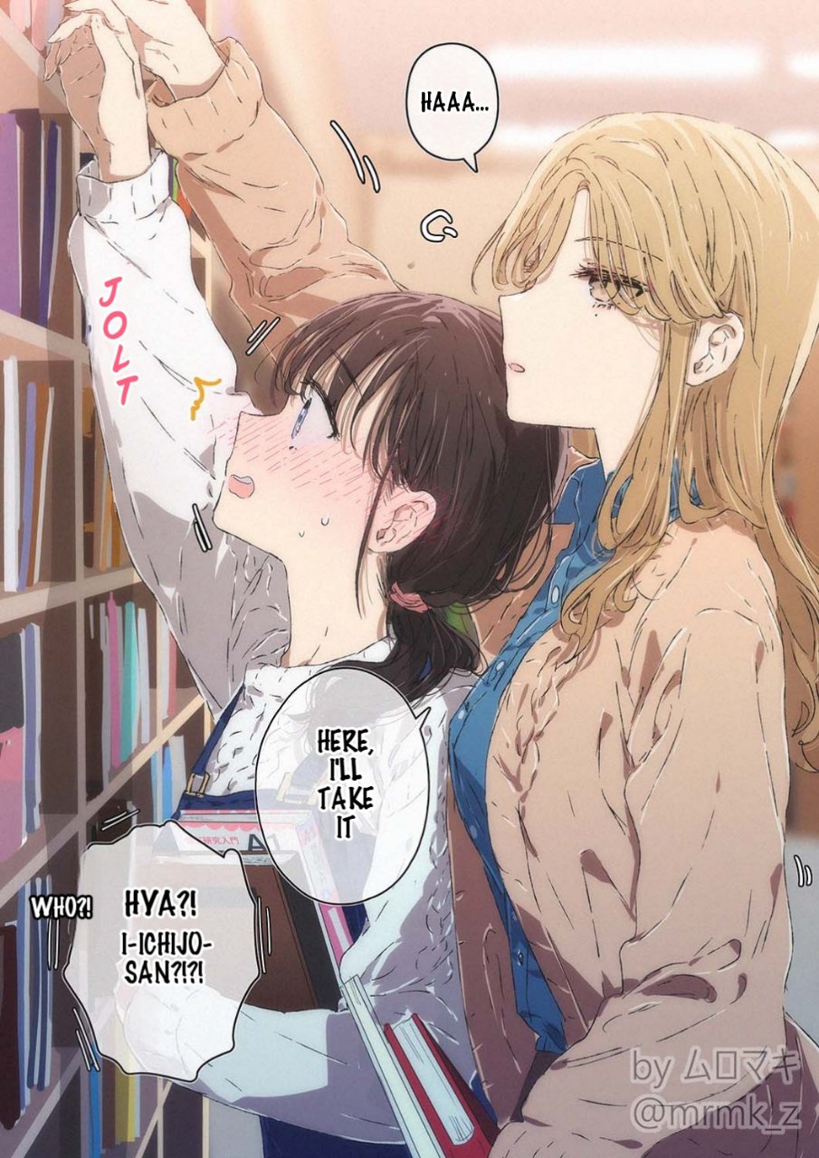 100 Days Of Yuri Challenge - Chapter 63: Day 63 - A Tall Junior Who Happens To Meet A Short Senior In The University Library