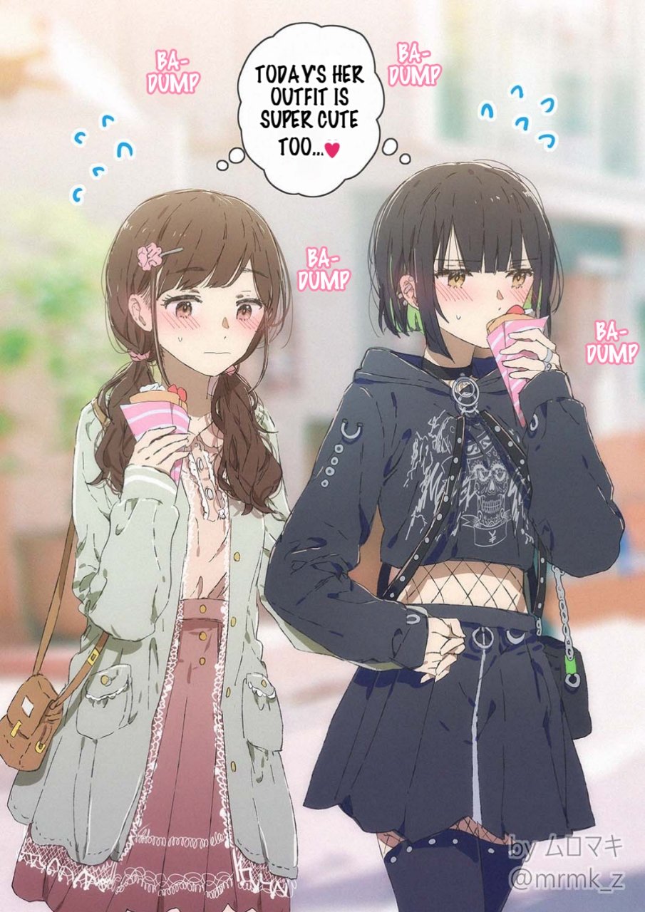 100 Days Of Yuri Challenge - Chapter 35: Day 35 - Dating Of Subculture Girl And Mori Girl