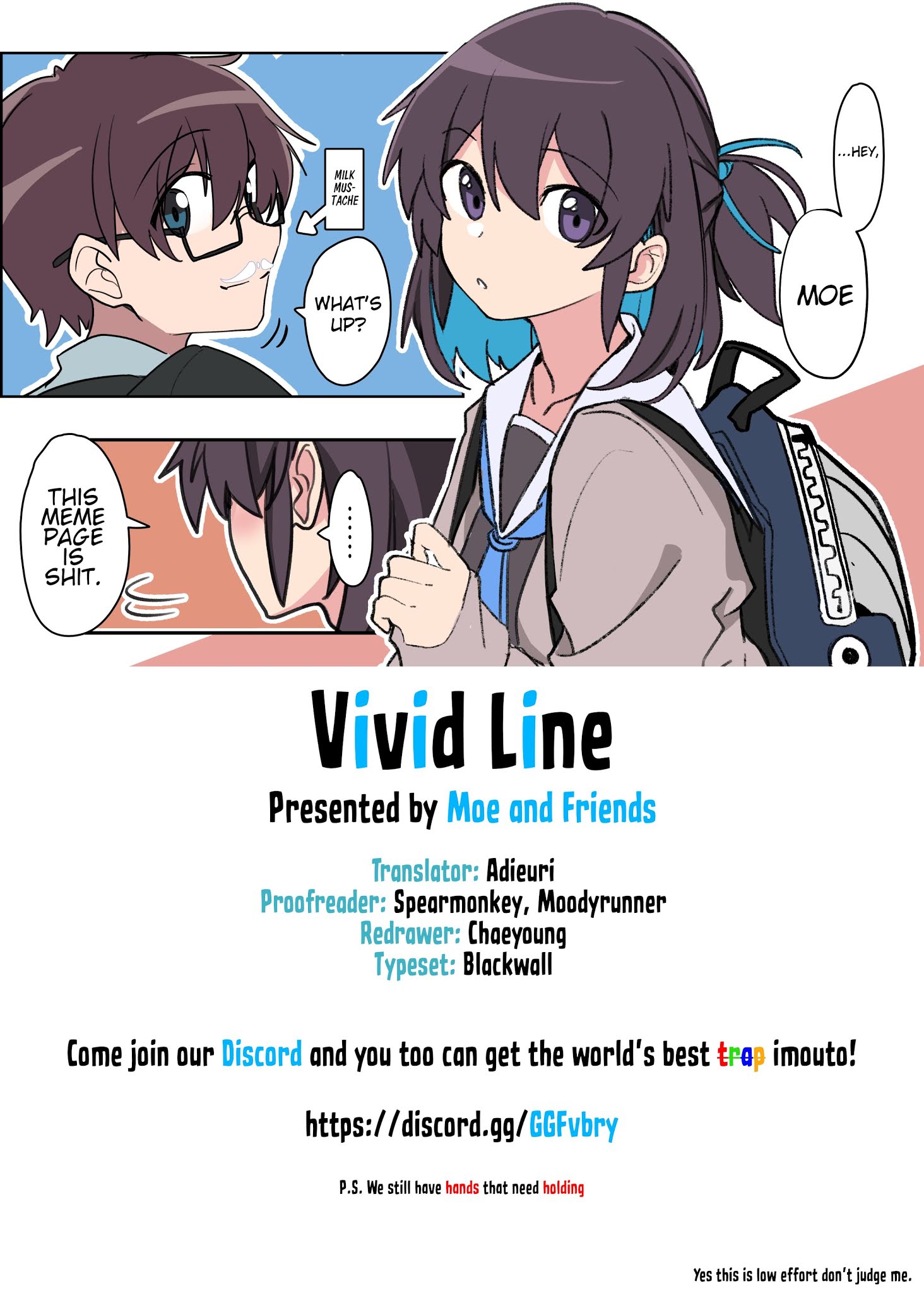 Vivid Line - Chapter 4: The Little Sister Who Is Becoming Agonizingly Conscious About Her Brother