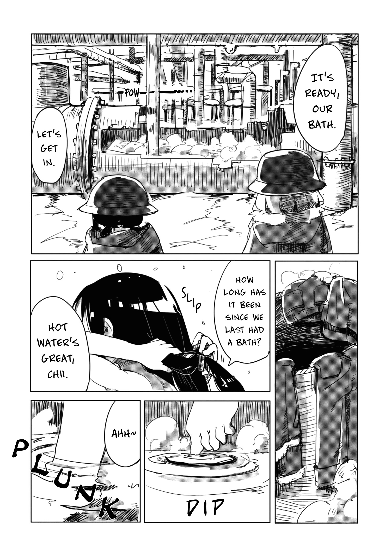 Shoujo Shuumatsu Ryokou - Vol.1 Chapter 3: Bath