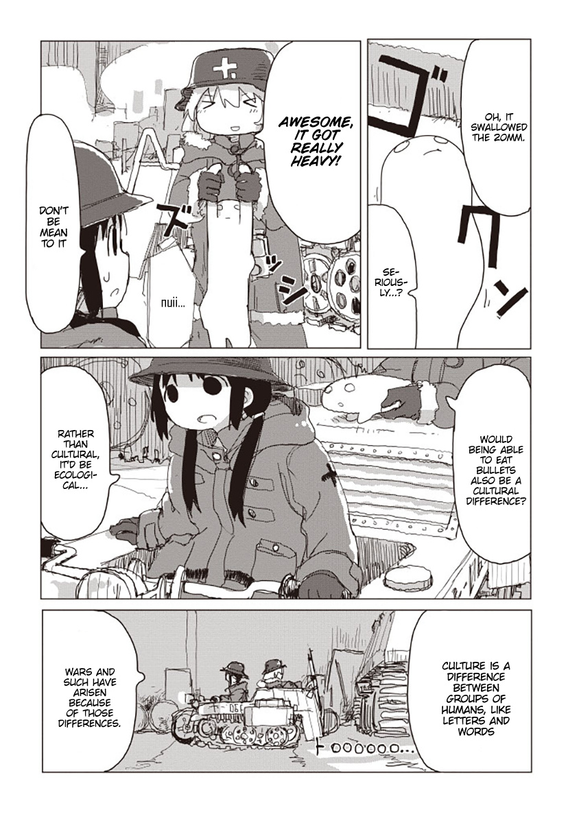 Shoujo Shuumatsu Ryokou - Vol.4 Chapter 26: Culture