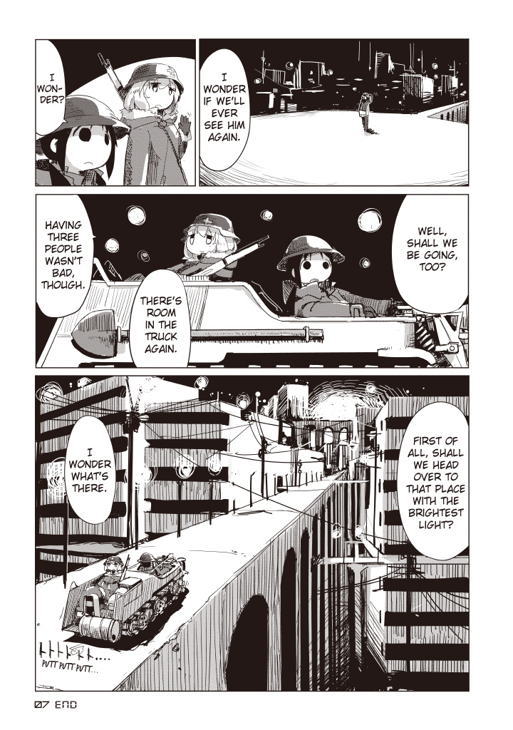 Shoujo Shuumatsu Ryokou - Vol.2 Chapter 8: Street Lights