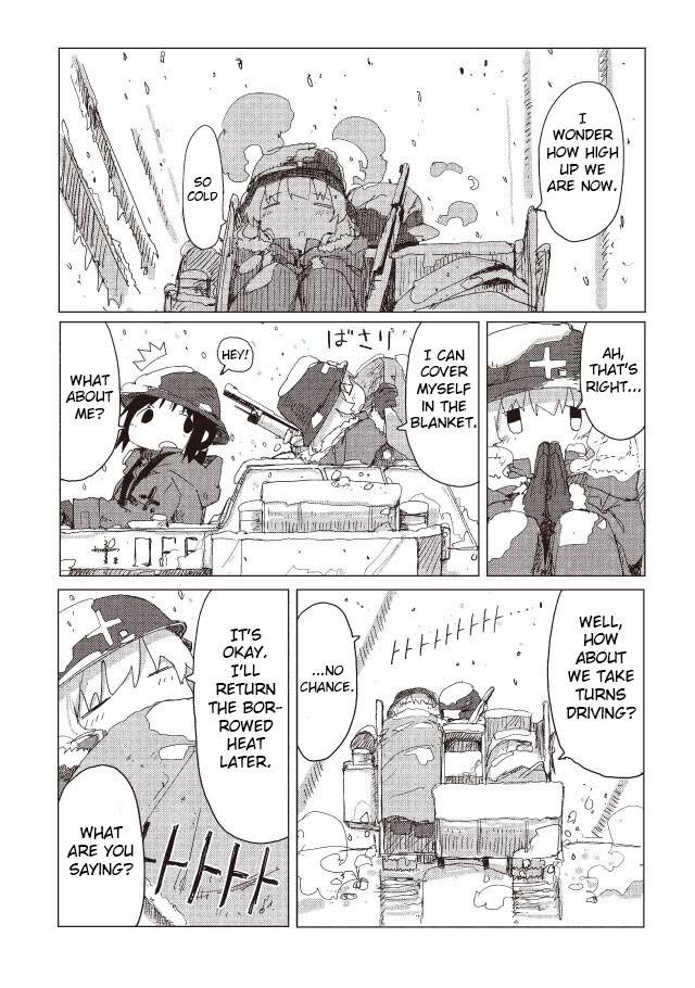 Shoujo Shuumatsu Ryokou - Vol.6 Chapter 37: Blizzard