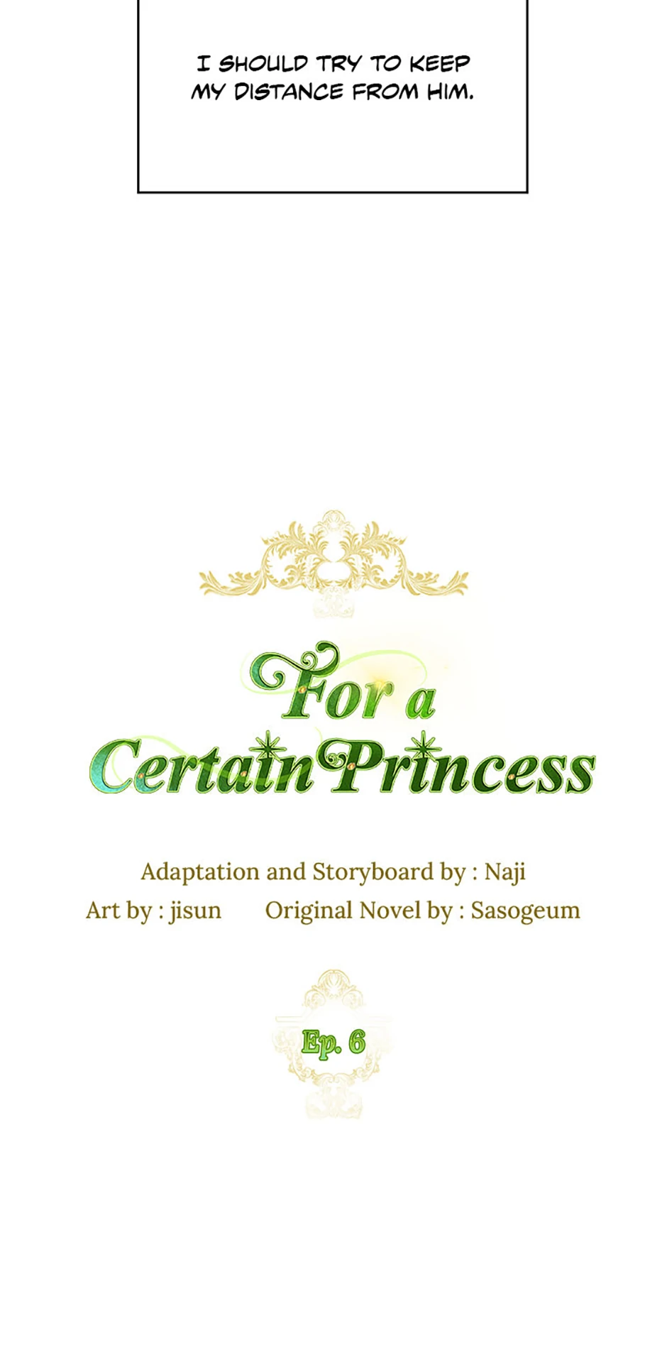 For a Certain Princess - Chapter 6