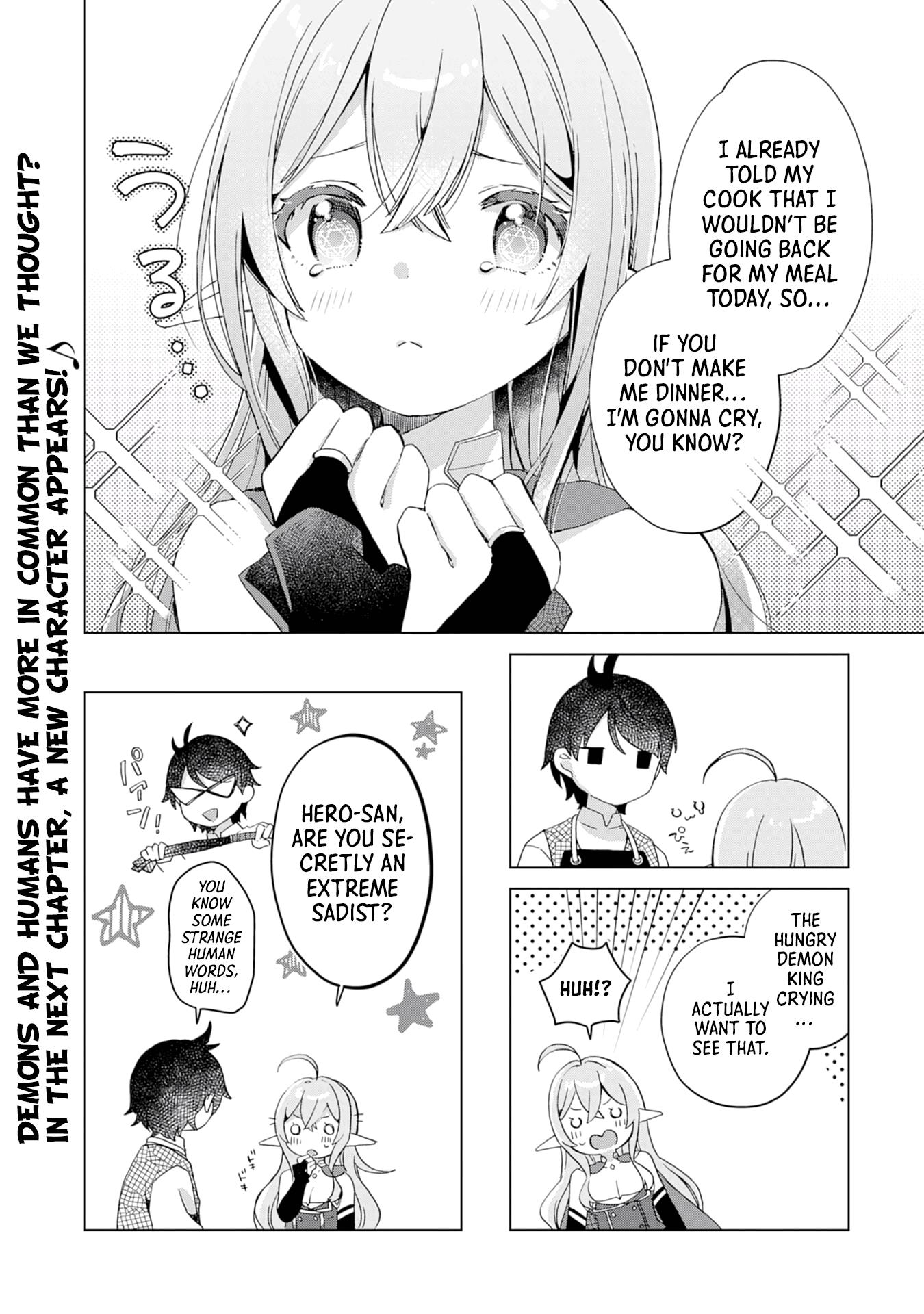 Hara Peko Mao To Horyo Yuusha! Mao Ga Ore No Heya Ni Meshi Wo Gui Ni Kurundaga - Chapter 2