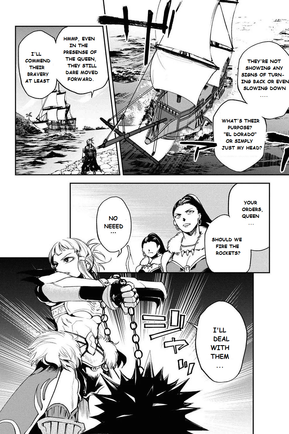 Fate/Grand Order Epic Of Remnant - Ashu Tokuiten Ii - Denshou Chitei Sekai Agartha - Agartha No Onna - Vol.3 Chapter 17: Fight On The Boat / The Queen's Violent Roar