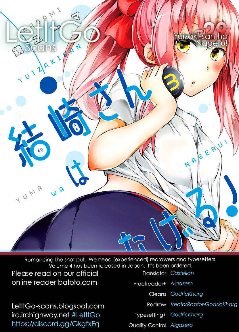 Yuizaki-San Ha Nageru! - Chapter 29 : Yuizaki-San Suntanned